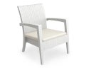 Rattan Loungesessel / Outdoor Sessel EDEN1 weiß
