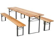 Festzeltgarnitur, Biertischgarnitur 3-teilig, 50cm breit, Festpreis für 3 Tage