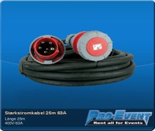 Starkstromkabel 25m 63A