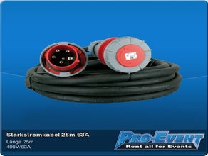 Starkstromkabel 25m 63A