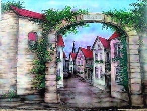 Fachwerk - Altstadtkulisse, Grinziggasse, Backdrop