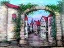 Fachwerk - Altstadtkulisse, Grinziggasse, Backdrop