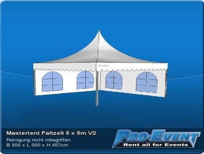 Mastertent Faltzelt 5 x 5m V2