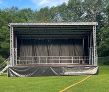Stagemobil XXL Mobile Bühne Trailerbühne Stage Open Air 10x6m mieten