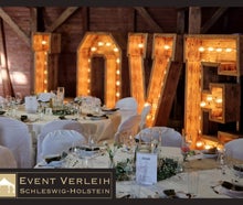 1,9 m XXL Love Letters Schriftzug Buchstaben Hochzeitsdekoration Außen und Innen für Hochzeiten