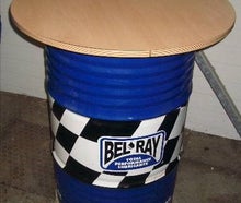 Ölfässer, Stehtische, Fass, Tisch, Rennsport, Stehtischfässer