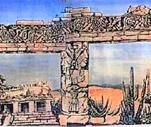 Inka Tempel Kulisse, Dschungel, Bühne