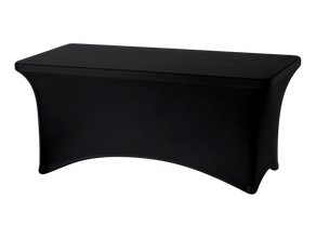 Stretchhusse Banketttisch 120x75cm mieten – Miettisch, Eventtisch, Veranstaltungstisch, Partytisch