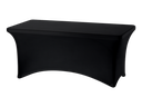 Stretchhusse Banketttisch 120x75cm mieten – Miettisch, Eventtisch, Veranstaltungstisch, Partytisch