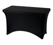 Stretchhusse Banketttisch 120x75cm mieten – Miettisch, Eventtisch, Veranstaltungstisch, Partytisch