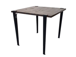 Bistrotisch Industrie Style schwarz 80 x 80 cm