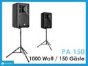 Tonanlage Musikanlage bis 150 Personen Komplett Set 1000W - Galerie - Bild 1
