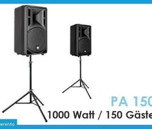 Lautsprecher Tonanlage Musikanlage bis 150 Personen Komplett Set 1000W