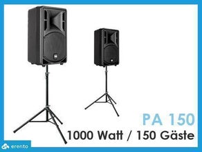 Lautsprecher Tonanlage Musikanlage bis 150 Personen Komplett Set 1000W
