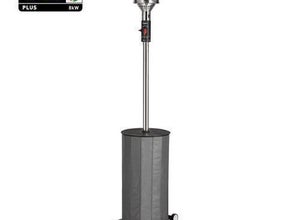 Terrassenstrahler / Heizpilz 8 KW - Säule zum Transport absenkbar!