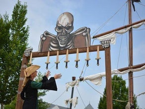 Stockfangen - Spiel - Piraten Messer Fangen - Pfeilfangen