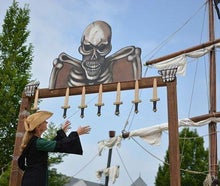 Stockfangen - Spiel - Piraten Messer Fangen - Pfeilfangen