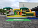 Profi Hüpfburg Luftburg Springburg T-REX mit Rutsche Jungentraum günstig leihen mieten in Mittelfranken Nürnberg Fürth Erlangen Ansbach Schwabach Lauf Zirndorf Roth