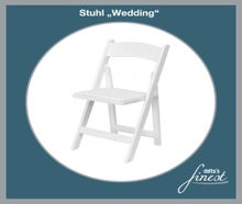 Stuhl Wedding // weißer Hochzeitsstuhl // Trau-Stuhl // der stylische weiße Klapp-Stuhl