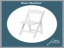 Stuhl Wedding // weißer Hochzeitsstuhl // Trau-Stuhl // der stylische weiße Klapp-Stuhl
