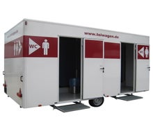 Toilettenwagen, Toi Wagen, WC Container, WC Anhänger, WC Wagen, VIP Toiletten, Veranstaltungstoilette, Toilettencontainer, Sanitär, Sanitäranlage, Sanitärwagen, Eventtoilette, Klowagen,mobile Toilette 4,5