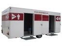 Toilettenwagen, Toi Wagen, WC Container, WC Anhänger, WC Wagen, VIP Toiletten, Veranstaltungstoilette, Toilettencontainer, Sanitär, Sanitäranlage, Sanitärwagen, Eventtoilette, Klowagen,mobile Toilette 4,5