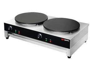 Crepes Gerät 40 cm - mit 2 Platten | Crepes Maker | Crepes Eisen | Crepes Platte | Crepiere
