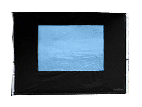 Seitenwand 3 m mit Fenster schwarz (Standard) mieten