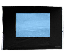 Seitenwand 3 m mit Fenster schwarz (Standard) mieten