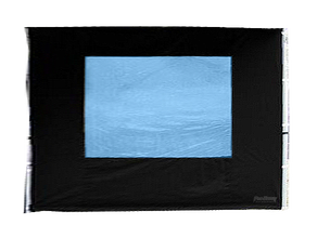 Seitenwand 3 m mit Fenster schwarz (Standard) mieten