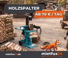 Holzspalter / Baumspalter HMG HSP 9F-D (9t / 400V) für Kurz- und Meterholz
