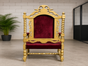 Weihnachtsmann-Thron mieten | Nikolaus-Sessel Gold-Rot | Weihnachten - Galerie - Bild 3