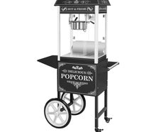 Popcornmaschine mit Wagen - Retro-Design - schwarz
