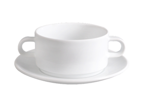 Suppentasse mit Untertasse 0,25 l System Plus