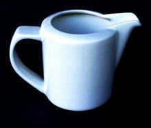 Milchkanne Keramik weiß