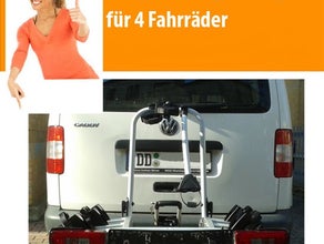 Premium Fahrradträger Atera DL 3+1 für AHK für 4 Fahrräder Fahrrad-Träger Anhängerkupplung Rad-Träger Kupplungsträger Radträger Träger Fahrräder Fahrradtransport