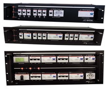 CEE Verteiler 63A -> 2x 32A CEE, 1x Schuko, RCD, LS-Schalter,19"