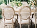 "TOSKANA" Stühle inkl. Sitzkissen für Hochzeiten Crossback Holz chairs Chiavari Tiffany - Galerie - Bild 1