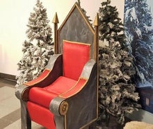 Thron Weihnachtsmannthron - Sessel vom Weihnachtsmann -  Weihnachtsdekoration