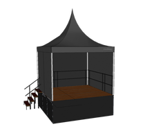 Bühne 3 x 3 m mieten – Bühnenelement & Podeste
