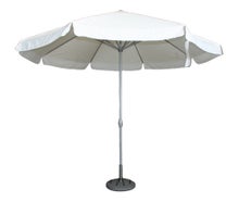 Sonnenschirm / Marktschirm ø 400cm weiß inkl Ständer Standfuß MAY
