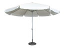 Sonnenschirm / Marktschirm ø 400cm weiß inkl Ständer Standfuß MAY