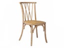 Holzstuhl ARTOIS, naturbraun mit Rattan Sitzfläche Crossback - Galerie - Bild 1