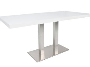 Banketttisch / Esstisch INOX TWIN weiß