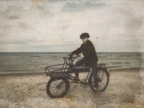 Nostalgie Fahrrad  - Bäckerfahrrad - Transportfahrrad 1920, Lastenrad