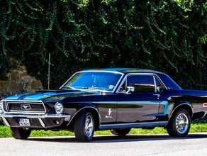 Ford Mustang schwarz 1968 Hochzeitsauto Oldtimer Ausfahrt Events Mieten