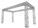Traversensystem, Traversen Carré, Haus, Viereck 6x6m, 3,5 m hoch, Prolyte H30V oder Global Truss F34 System, Messestand - Galerie - Bild 1