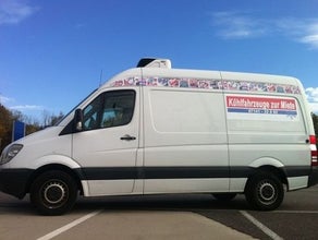 Transporter, Mercedes Benz Sprinter 313 CDI, Hochdach, Langzeitmiete, Kühlfahrzeug, Frischdienst, Tiefkühlfahrzeug, Kastenwagen lang, 3,5 t,