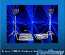 2x Laser 150 B inkl, Stativ und Hazer