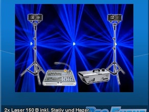 2x Laser 150 B inkl, Stativ und Hazer